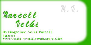 marcell velki business card